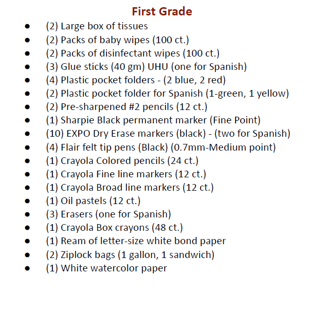 2026-2027 School Supplies Box