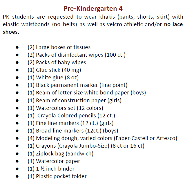 2026-2027 School Supplies Box