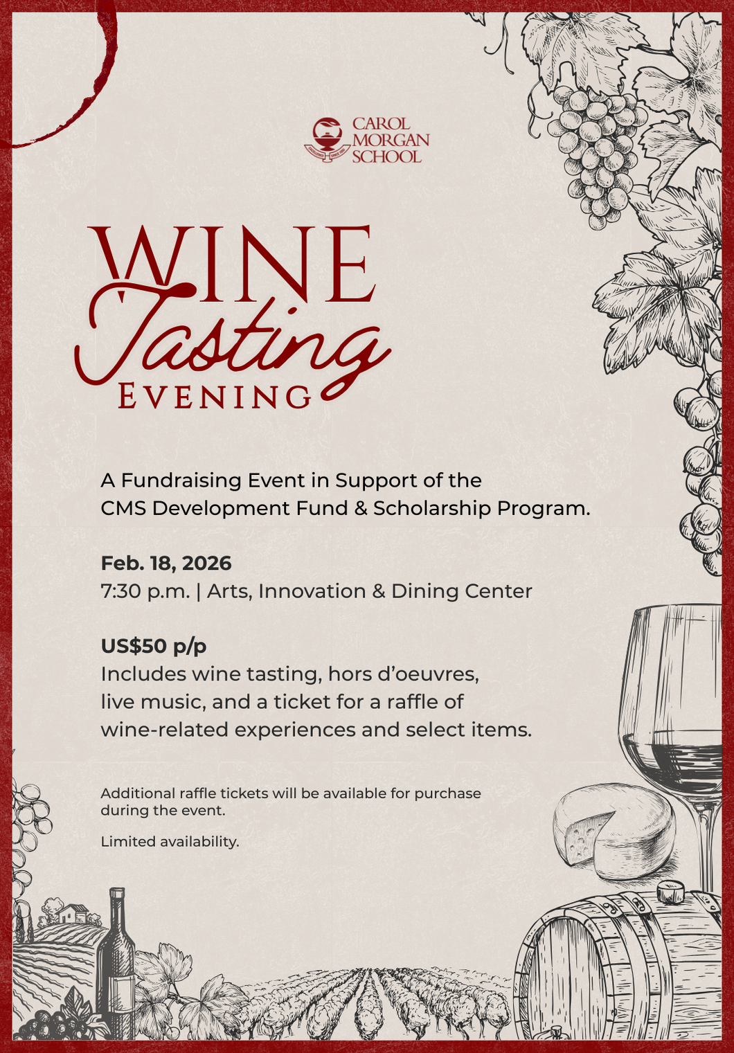 Wine Tasting Evening – Fundraising Event