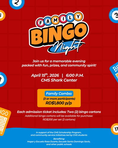 CMS Family Bingo Night 2026 | Family Event & Fundraiser Family Combo
